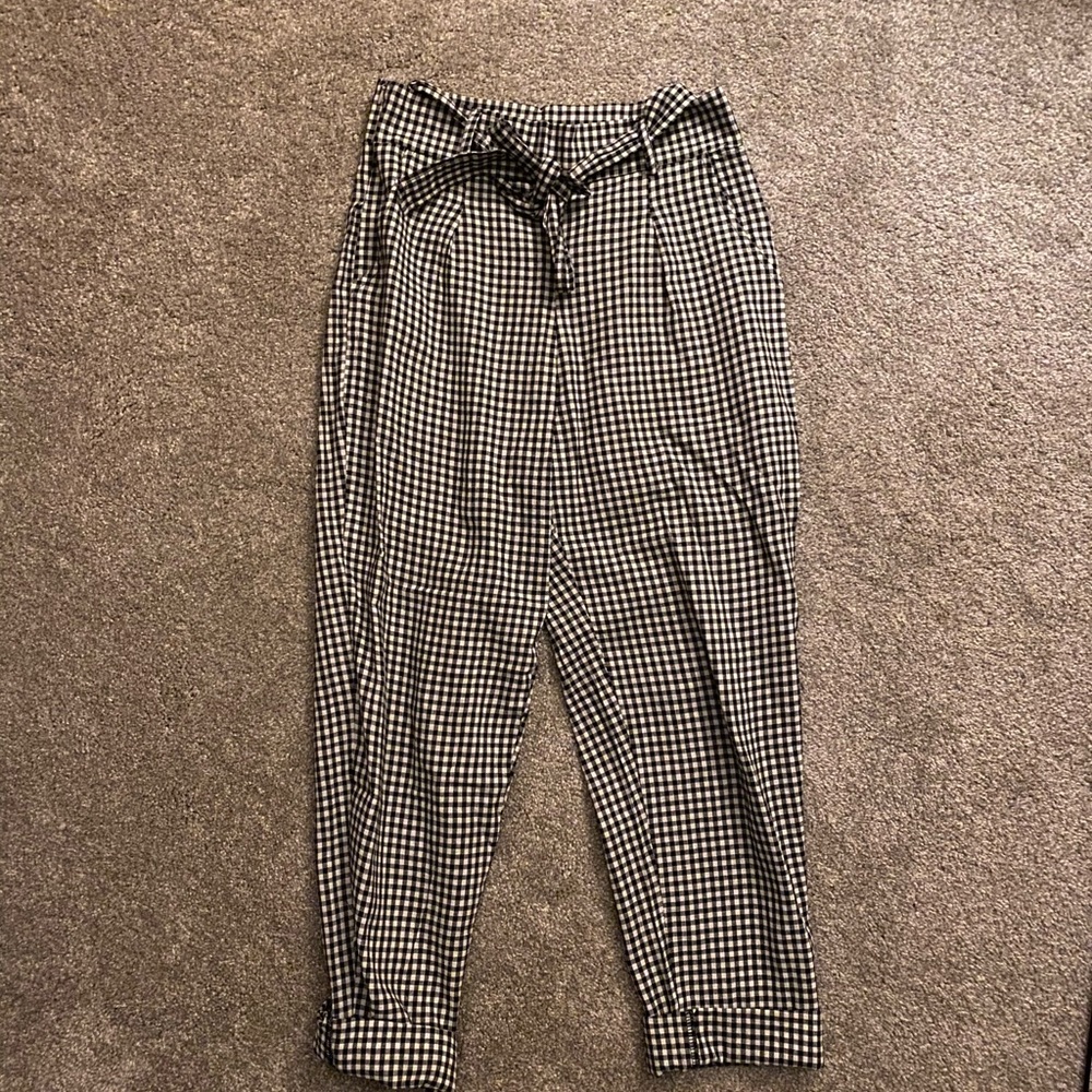 patterned straight pant